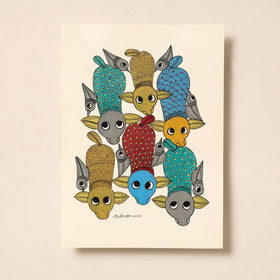 Buy Original Gond Folk Art Painting by Godi Chitrakar Online at iTokri.com