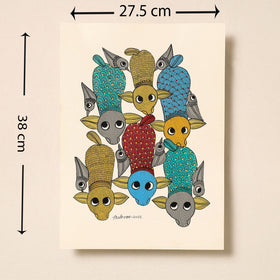 Buy Original Gond Folk Art Painting by Godi Chitrakar Online at iTokri.com