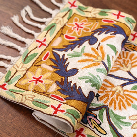 Multicolor - original mulberry silk crewel hand embroidery