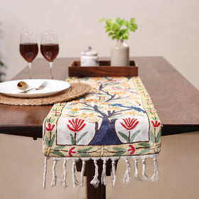 Multicolor - original mulberry silk crewel hand embroidery