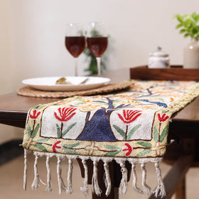 Multicolor - original mulberry silk crewel hand embroidery