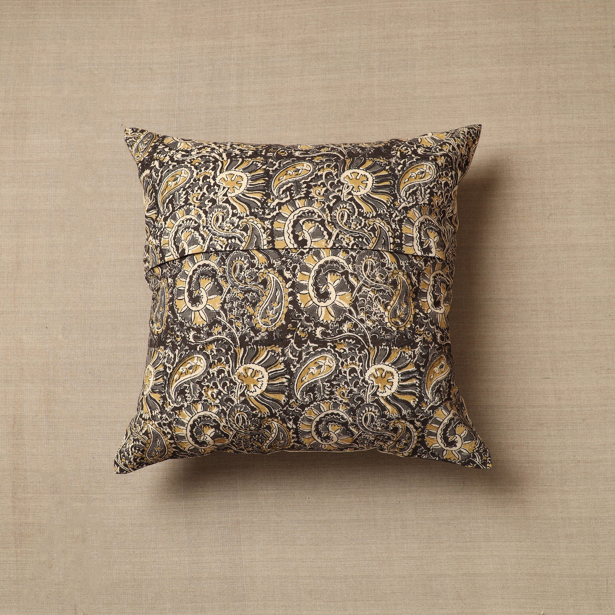 Multicolor Original Pedana Block Print Cotton Kalamkari Cushion Cover