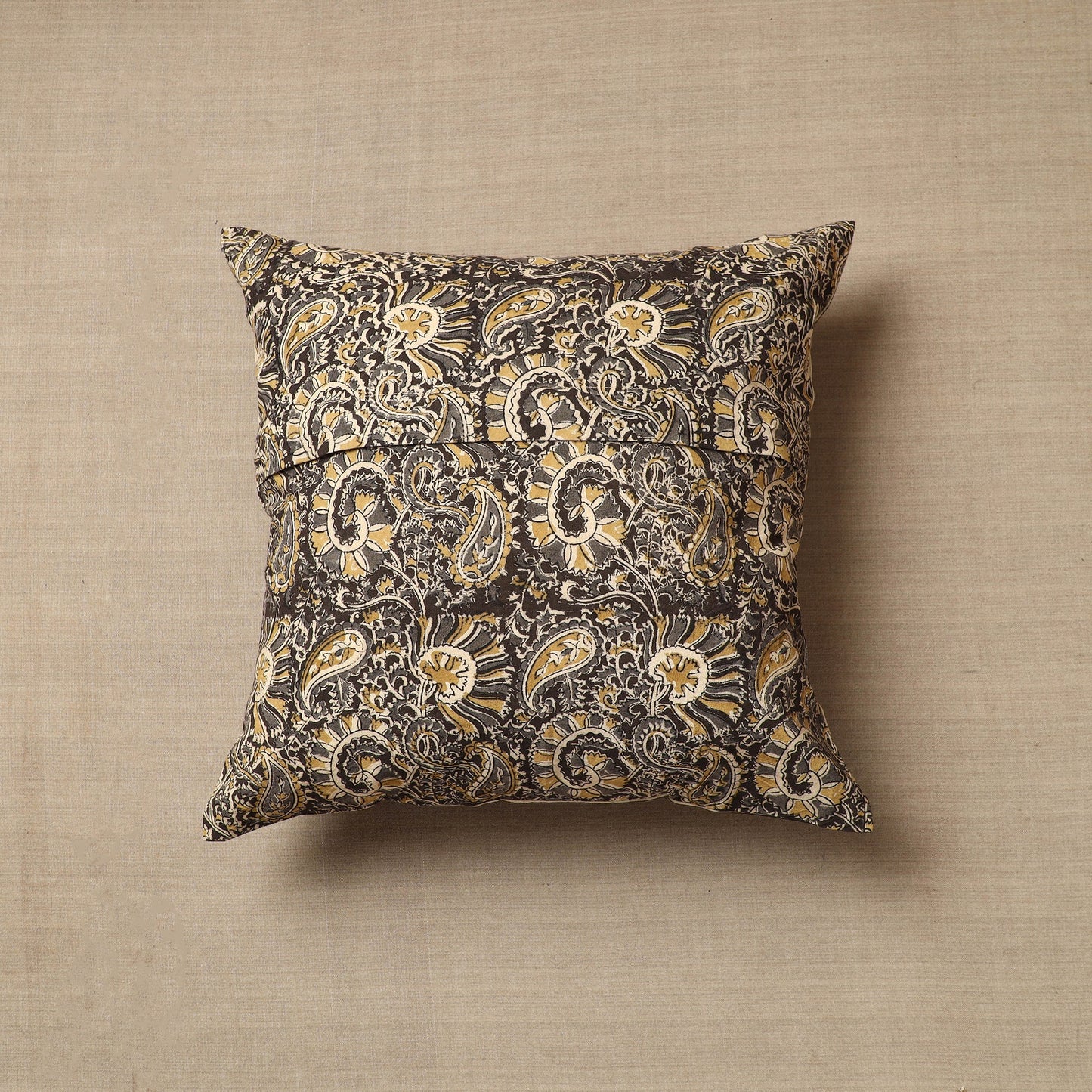 Multicolor Original Pedana Block Print Cotton Kalamkari Cushion Cover