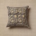 Multicolor Original Pedana Block Print Cotton Kalamkari Cushion Cover