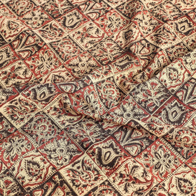 Orange Original Pedana Kalamkari Block Printed Cotton Table Cover