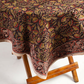 Multicolor Pedana Kalamkari Block Print Cotton Table Cover