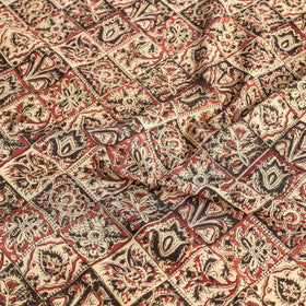 Orange Original Pedana Kalamkari Block Printed Cotton Table Cover