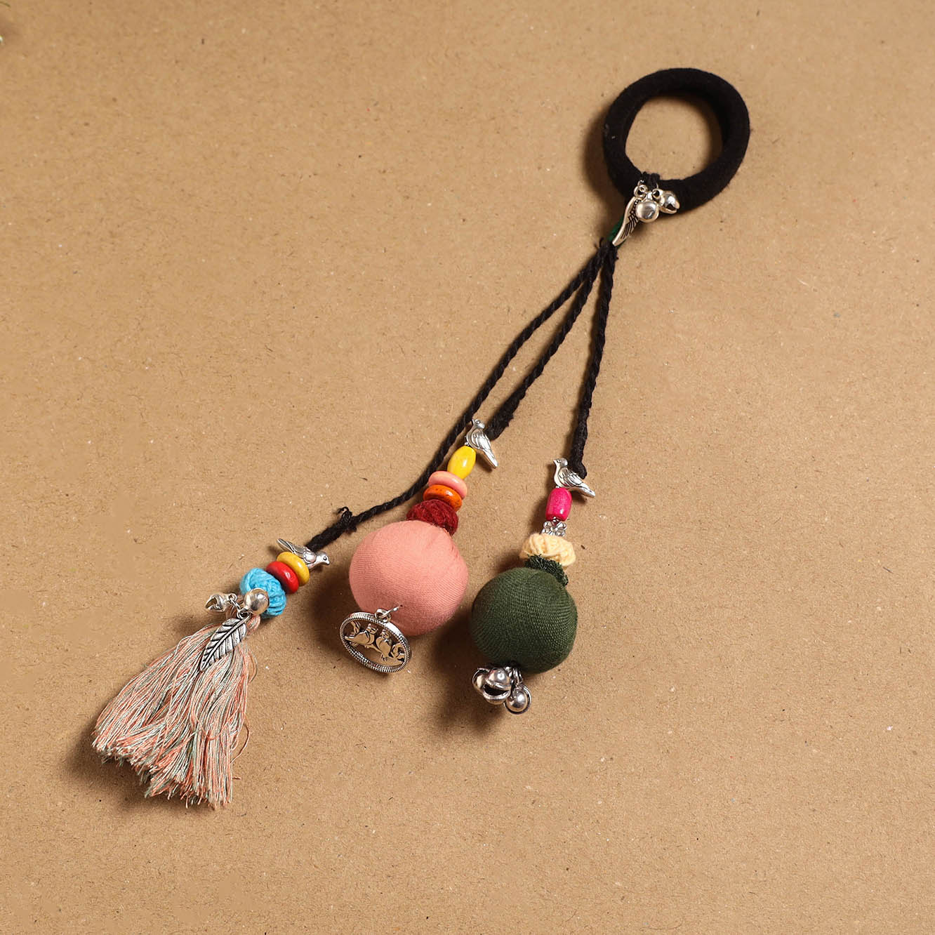 Multicolor - parandi-style hair rubber band 04 - handcrafted