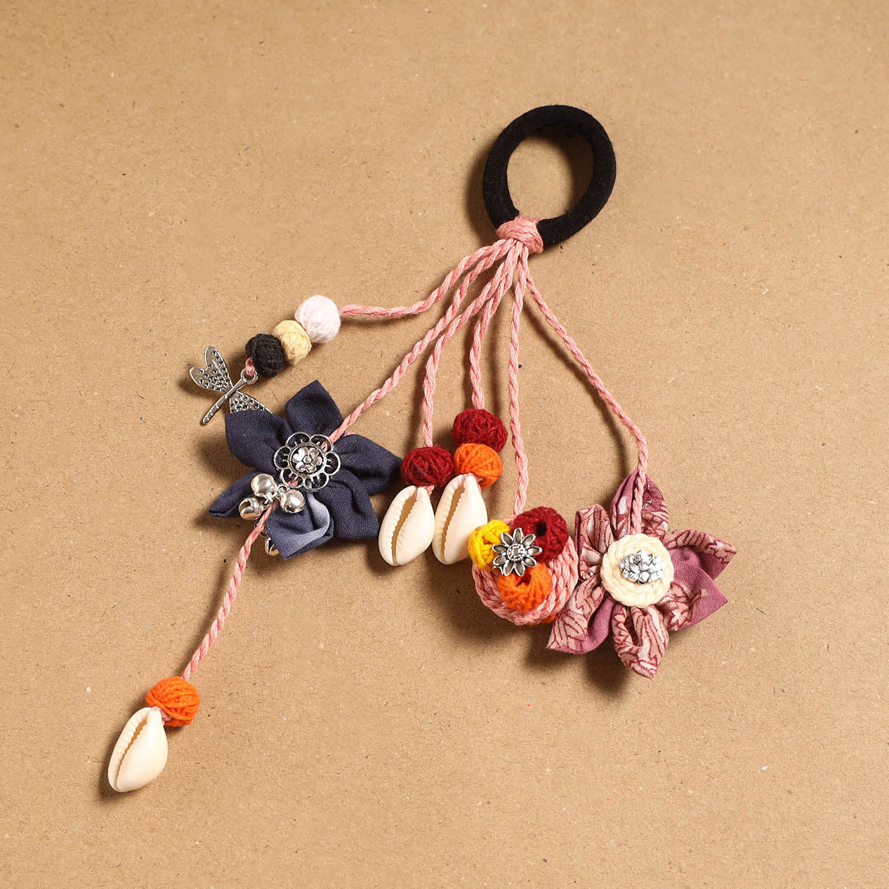 Multicolor - parandi-style hair rubber band 25 - handcrafted