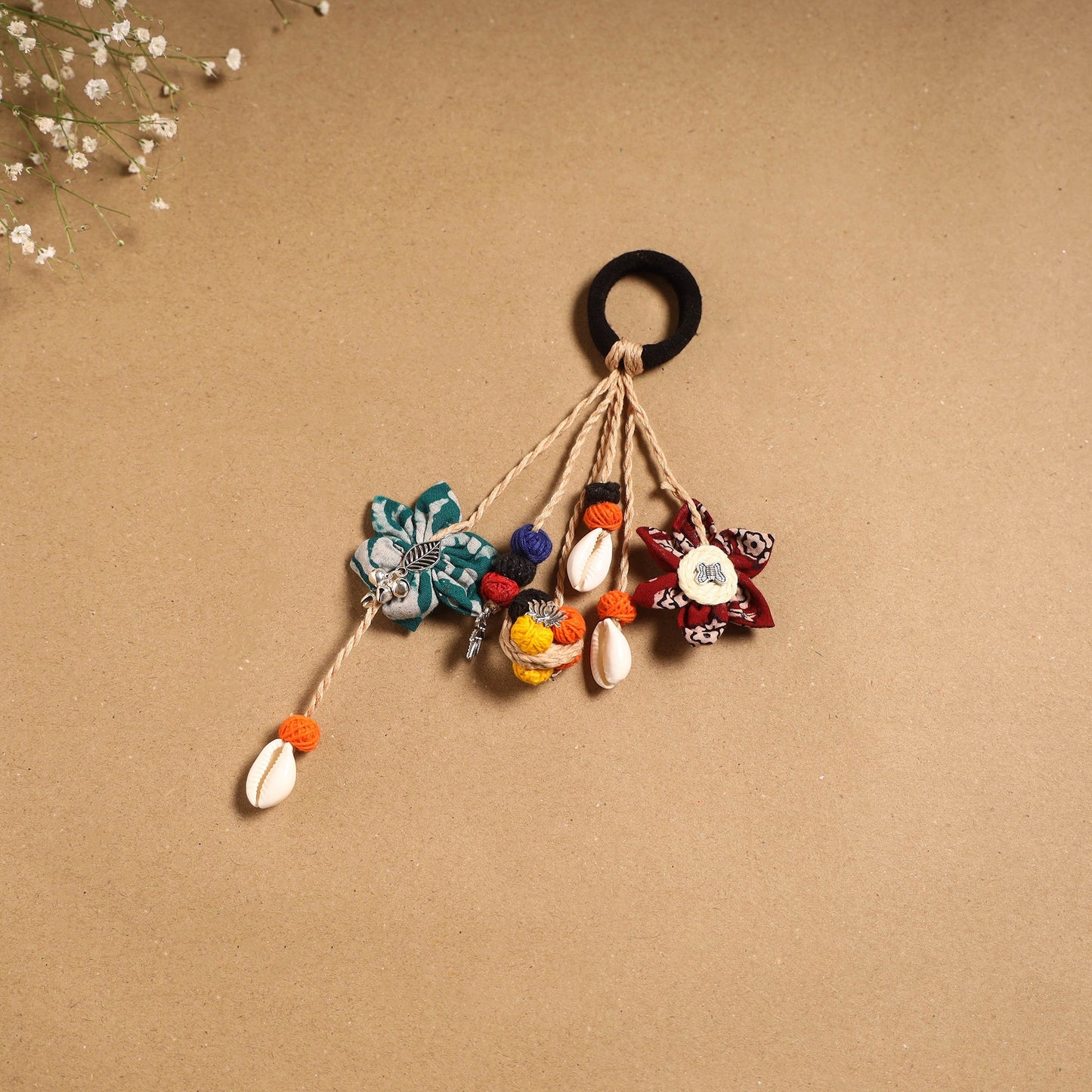 Multicolor - parandi-style hair rubber band 26 - handcrafted