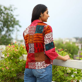 Buy Multicolor Patchwork Bagh Print Women's Jacket