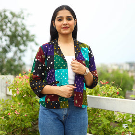Buy Multicolor Patchwork Bandhani Women's Jacket