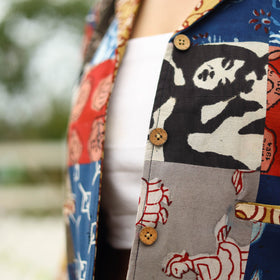 Buy Multicolor Patchwork Bindass Print Women's Jacket