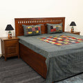 Multicolor - patchwork cotton double bed sheet set 01