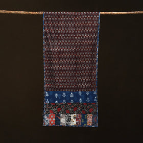 Patchwork cotton hand bagru stole 04 - handcrafted