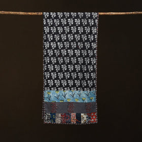 Patchwork cotton hand bagru stole 11 - handcrafted