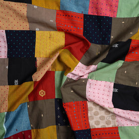 Multicolor - patchwork cotton jacquard unstitched kurta