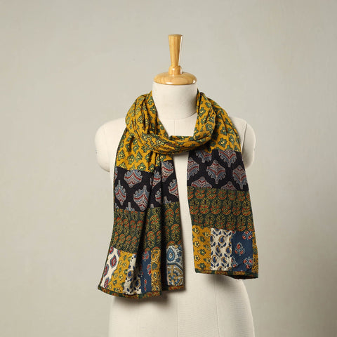 Multicolor - patchwork cotton stole 10 - handcrafted