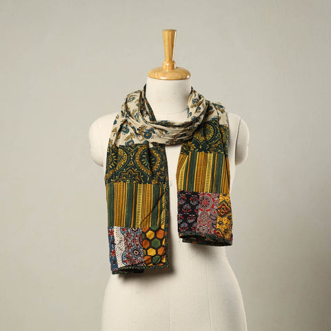 Multicolor - patchwork cotton stole 25 - handcrafted