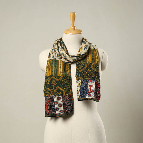 Multicolor - patchwork cotton stole 27 - handcrafted