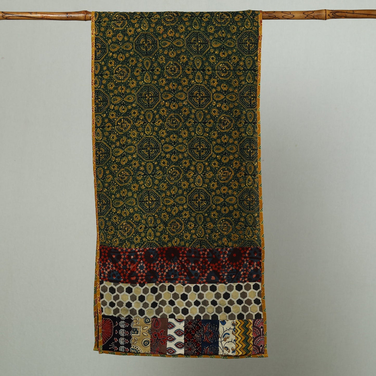 Multicolor - patchwork cotton stole in prints 43