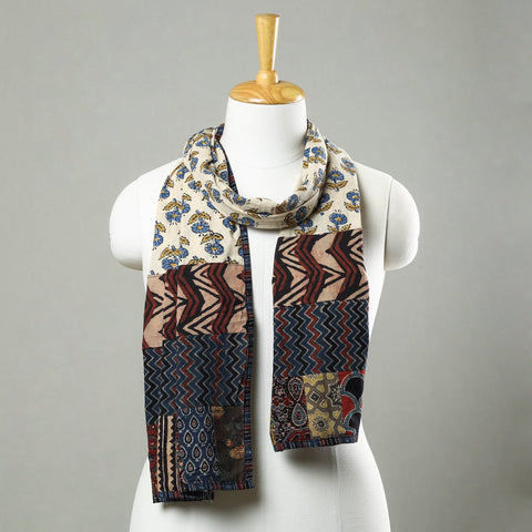 Multicolor - patchwork cotton stole in prints 01