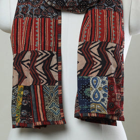 Multicolor - patchwork cotton stole in prints 08