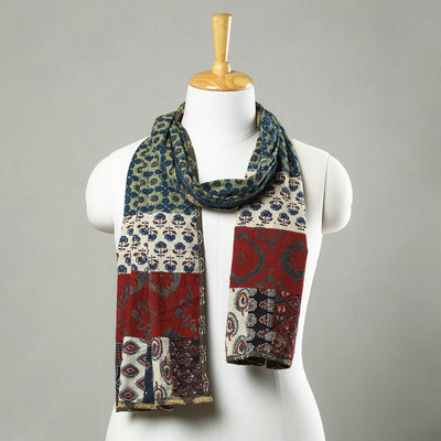 Multicolor - patchwork cotton stole in prints 09