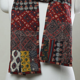 Multicolor - patchwork cotton stole in prints 09