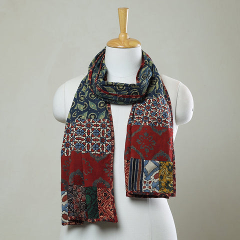 Multicolor - patchwork cotton stole in prints 11