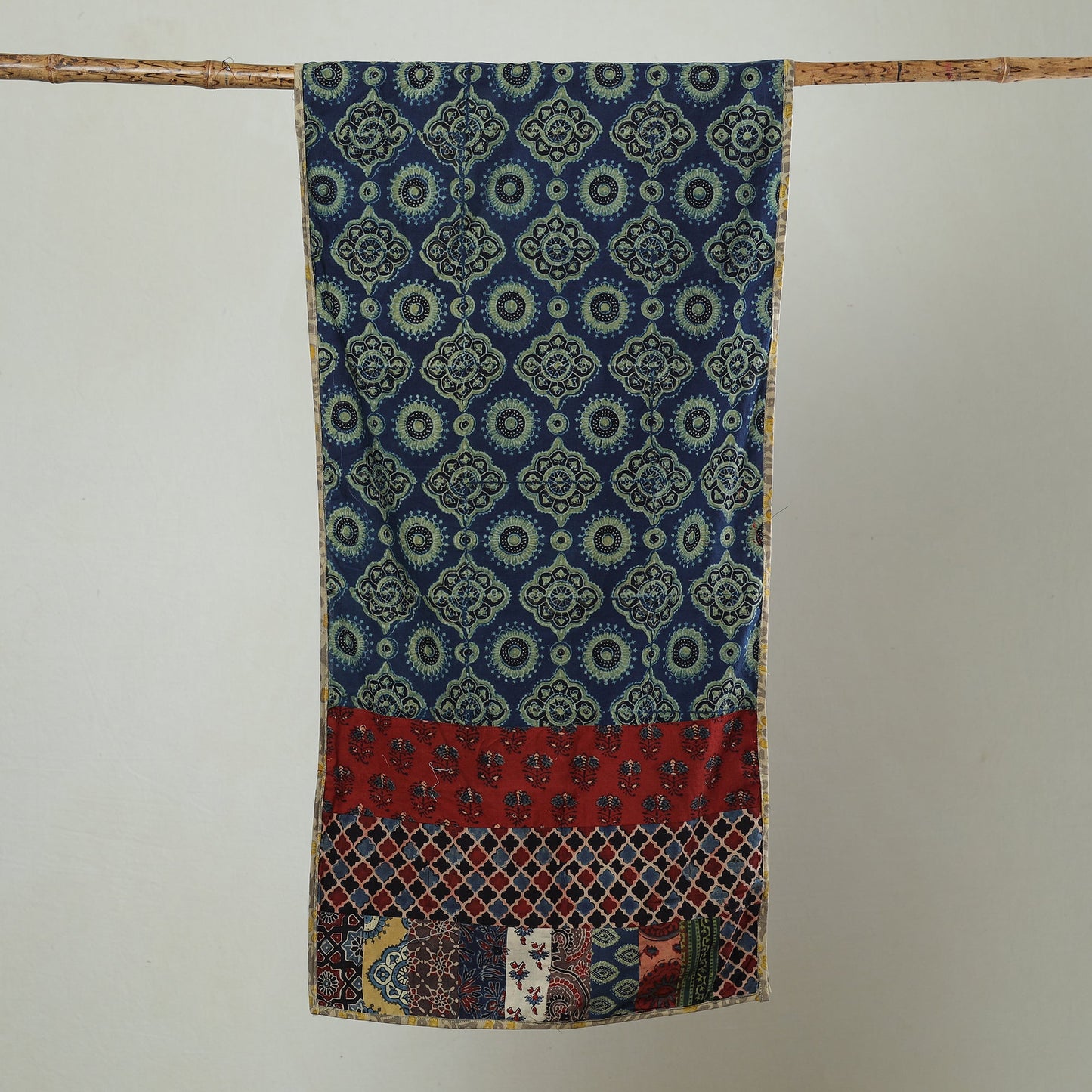 Multicolor - patchwork cotton stole in prints 13