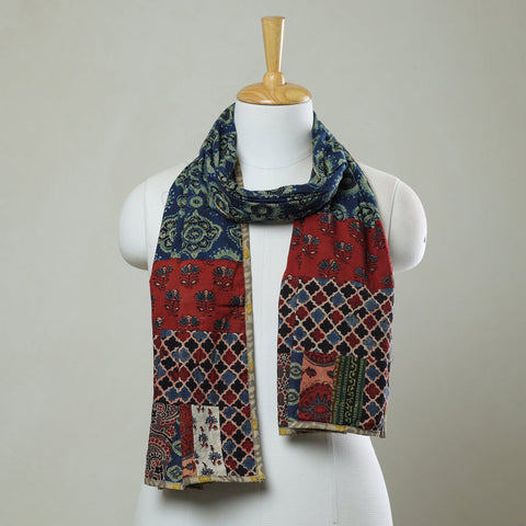 Multicolor - patchwork cotton stole in prints 13