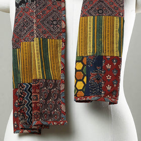 Multicolor - patchwork cotton stole in prints 14