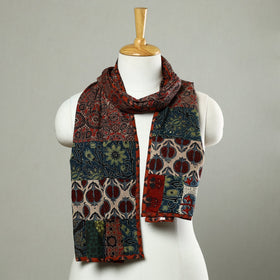 Multicolor - patchwork cotton stole in prints 14