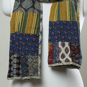 Multicolor - patchwork cotton stole in prints 15