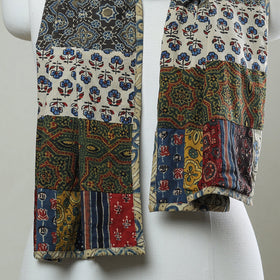 Buy  Patchwork Cotton Stole in Ajrakh Block Prints 21 Online at iTokri.com