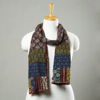 Multicolor - patchwork cotton stole in prints 22