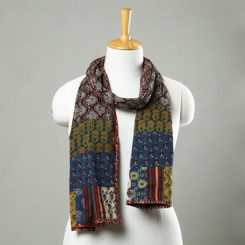 Multicolor - patchwork cotton stole in prints 22