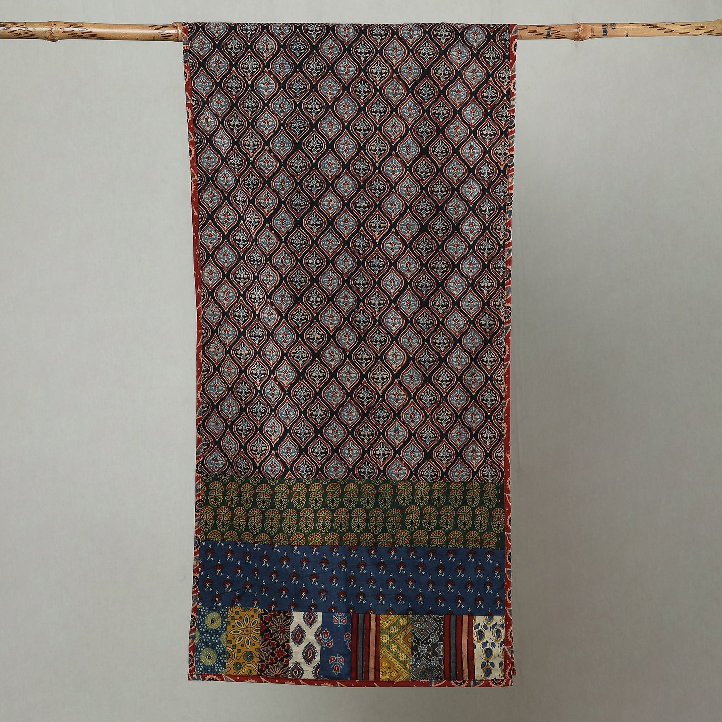 Multicolor - patchwork cotton stole in prints 22