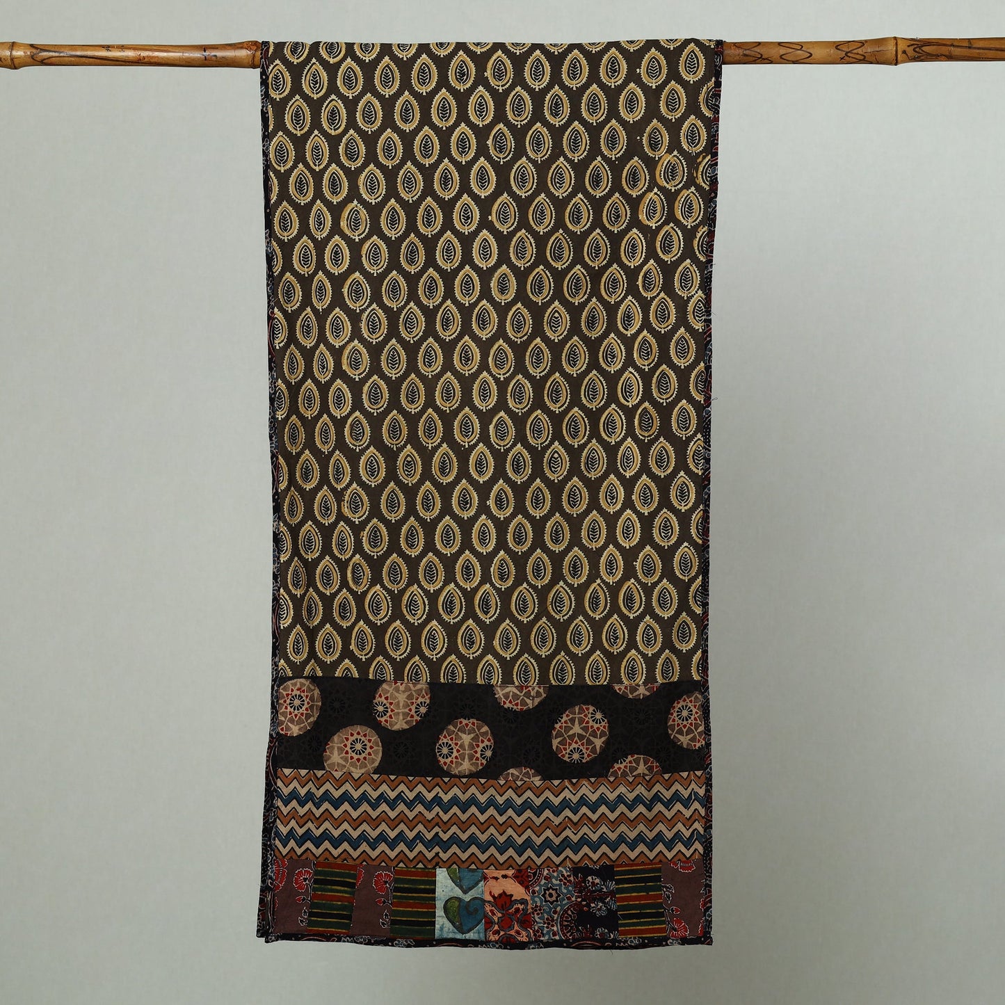 Multicolor - patchwork cotton stole in prints 22