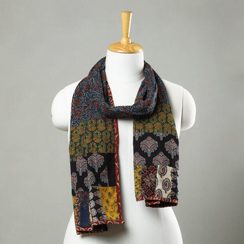 Multicolor - patchwork cotton stole in prints 24