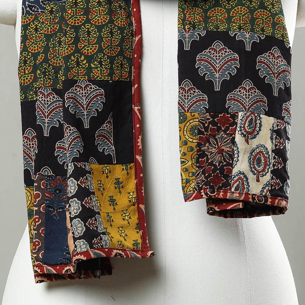 Multicolor - patchwork cotton stole in prints 24