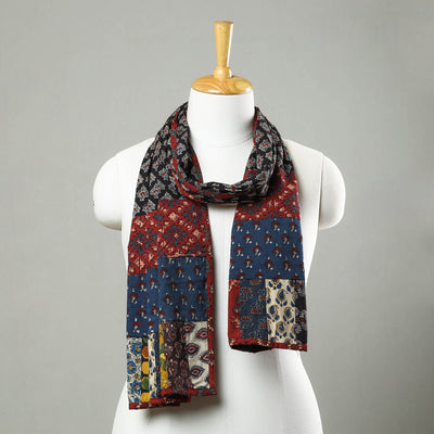 Multicolor - patchwork cotton stole in prints 26