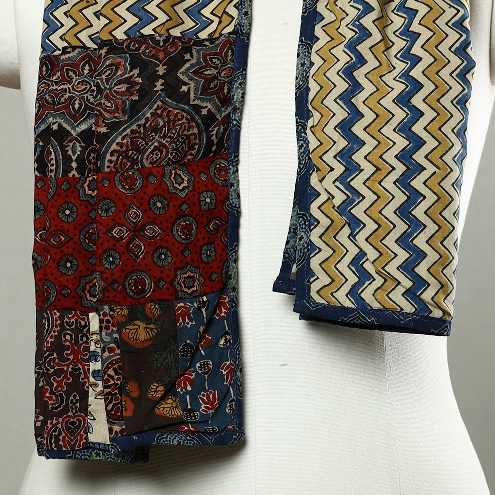 Multicolor - patchwork cotton stole in prints 28