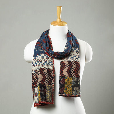 Multicolor - patchwork cotton stole in prints 29