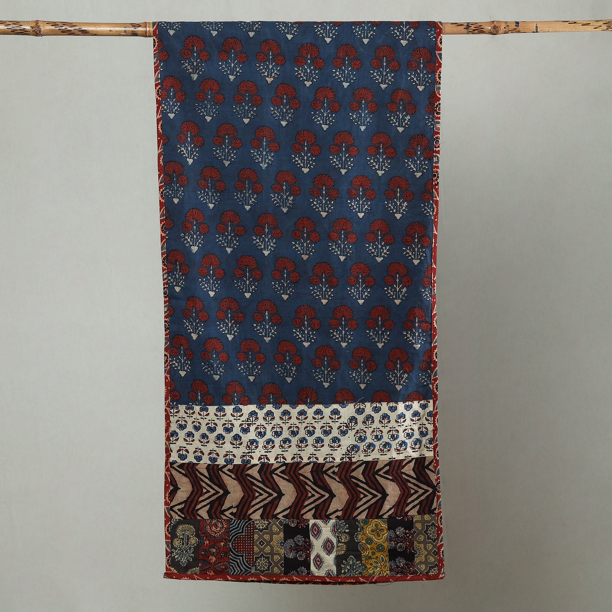 Multicolor - patchwork cotton stole in prints 29