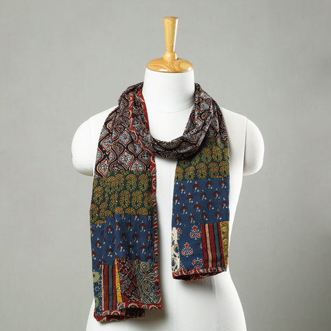 Multicolor - patchwork cotton stole in prints 31
