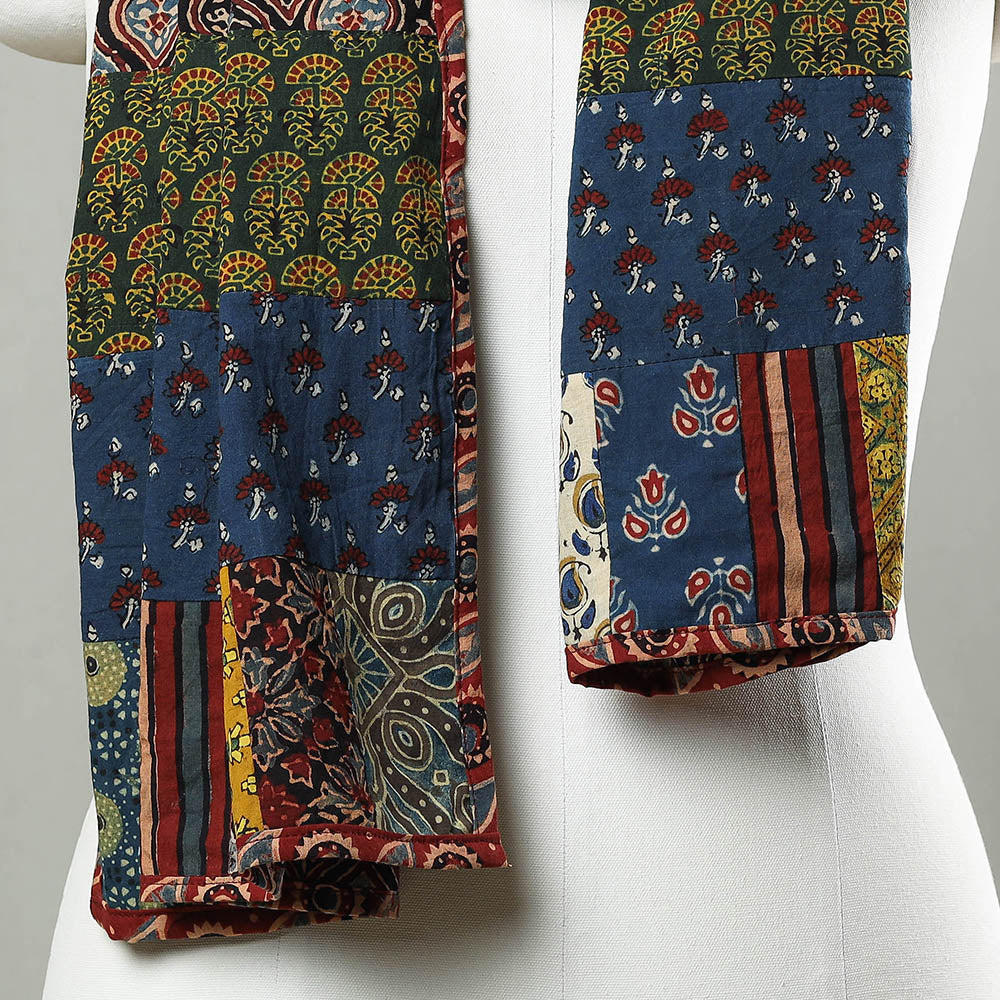 Multicolor - patchwork cotton stole in prints 31