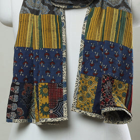 Multicolor - patchwork cotton stole in prints 35