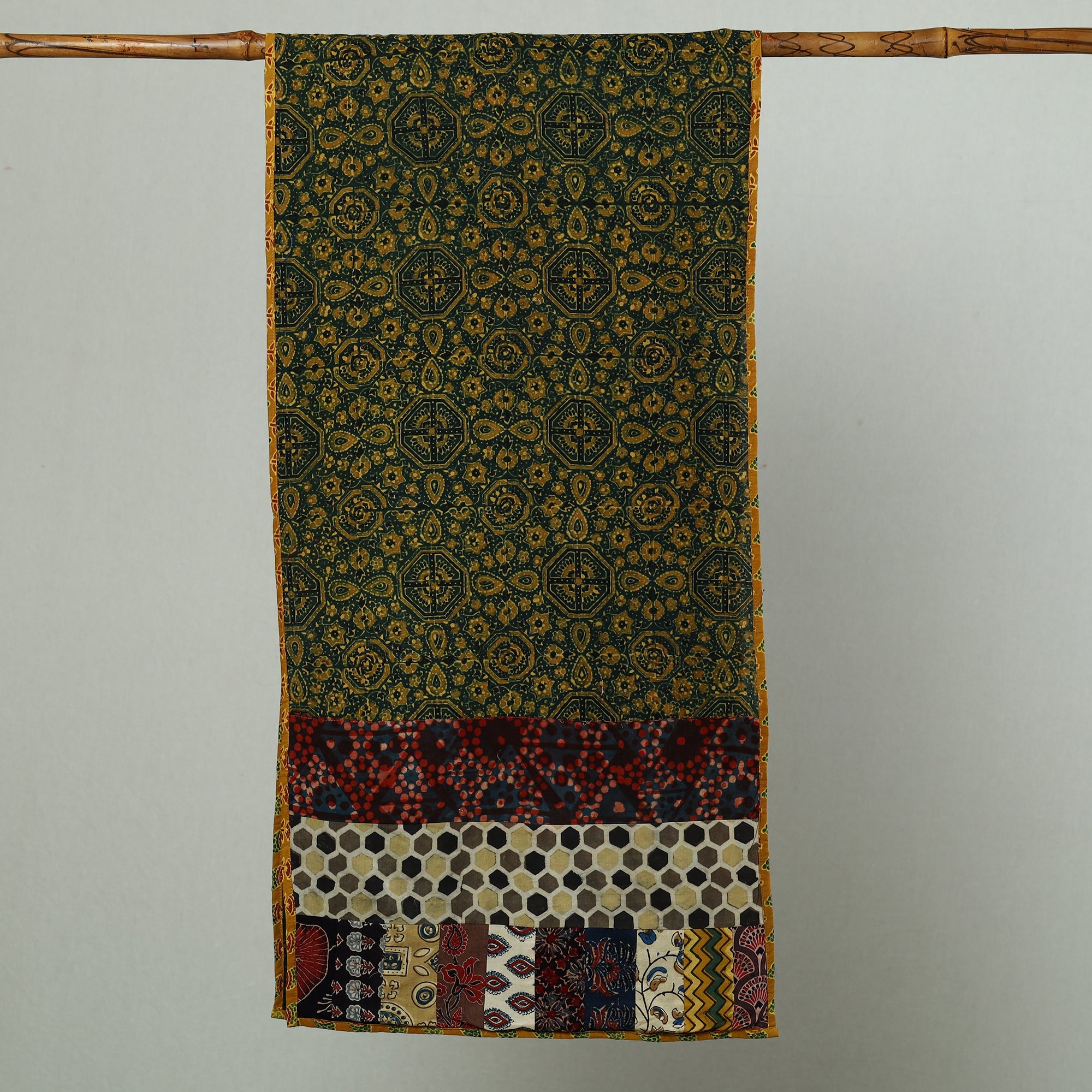 Multicolor - patchwork cotton stole in prints 43